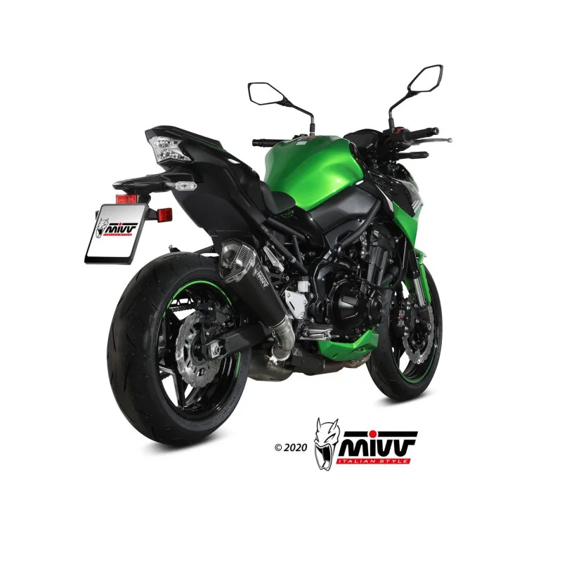 Mivv Slip-On Delta Race Black Kawasaki Z900 2020-24 - Imagen 3