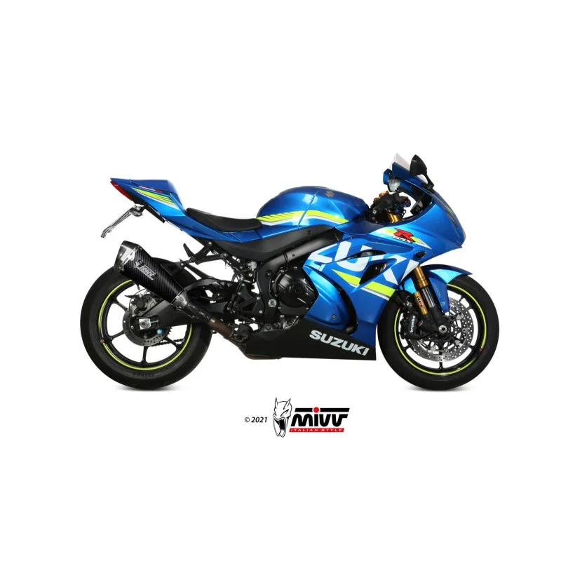 Mivv Slip-On Delta Race black Suzuki GSX-R 1000 2017-20 - Imagen 2