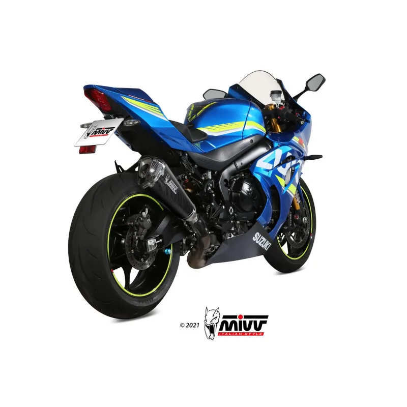 Mivv Slip-On Delta Race black Suzuki GSX-R 1000 2017-20 - Imagen 3