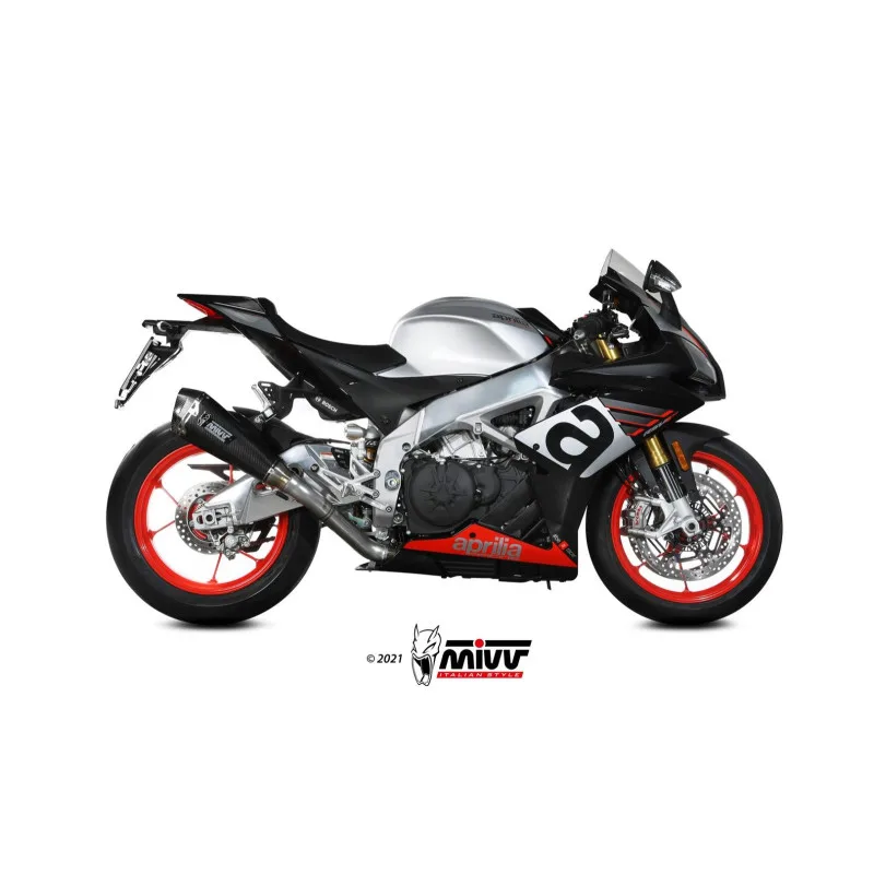Mivv Slip-On Delta Race carbono Aprilia RSV4 2017-20 - Imagen 2