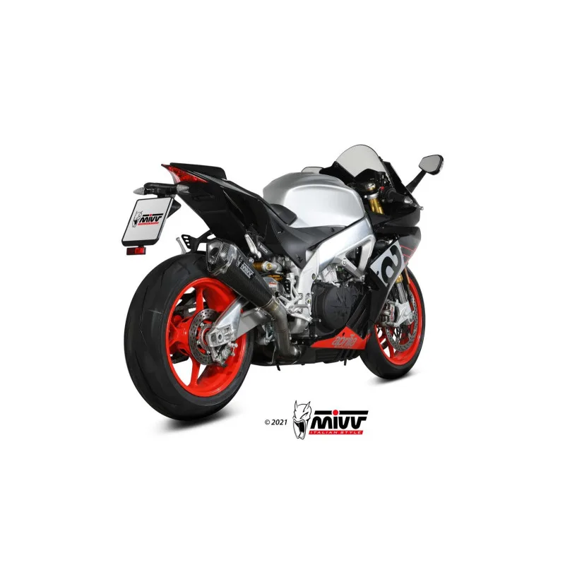 Mivv Slip-On Delta Race carbono Aprilia RSV4 2017-20 - Imagen 3