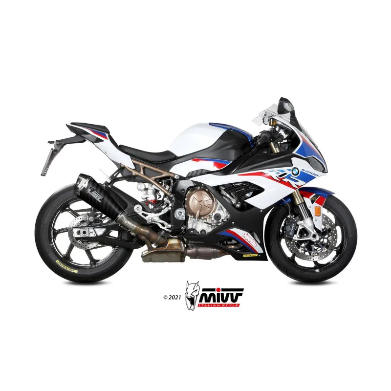 Mivv Slip-On Delta Race carbono BMW S 1000 RR 2019-26 - Imagen 2