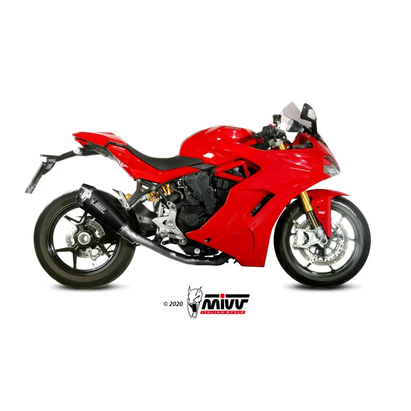 Mivv Slip-On Delta Race carbono Ducati Supersport 939 / S 2017-20 - Imagen 2