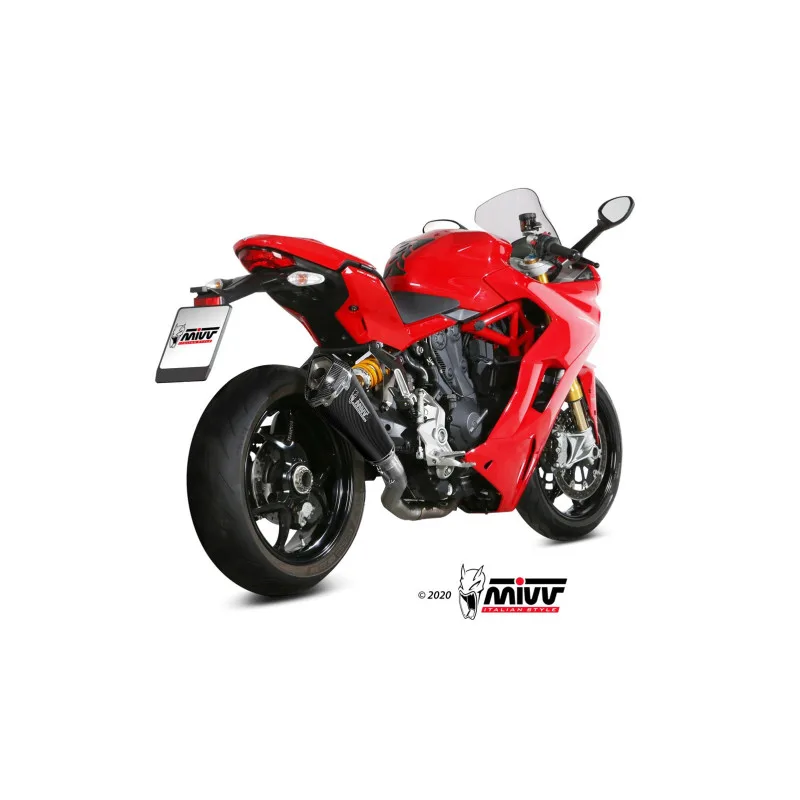 Mivv Slip-On Delta Race carbono Ducati Supersport 939 / S 2017-20 - Imagen 3