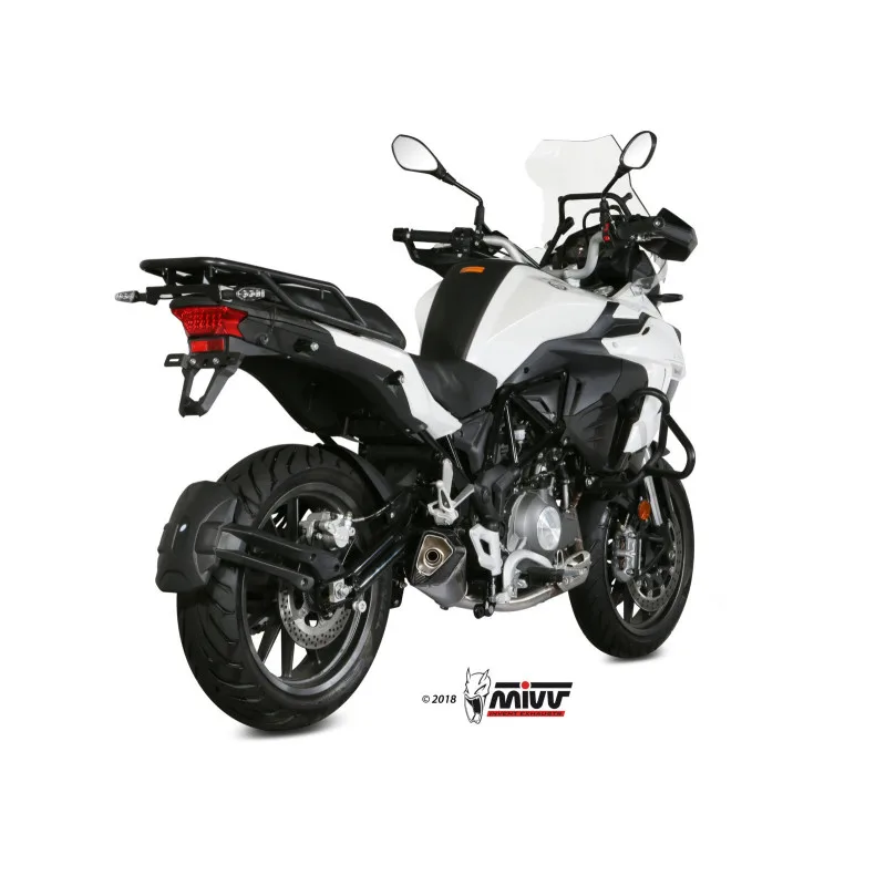 Mivv Slip-On Delta Race St. Steel Benelli TRK 502 2017-25 - Imagen 3