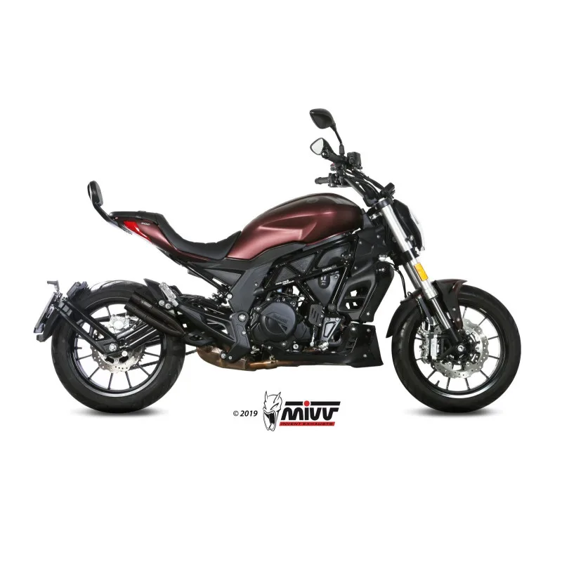 Mivv Slip-On Double Gun Black Benelli 502C 2019-24 - Imagen 2