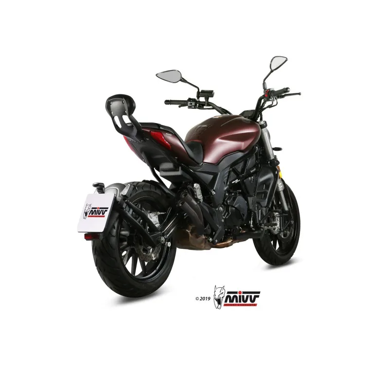Mivv Slip-On Double Gun Black Benelli 502C 2019-24 - Imagen 3