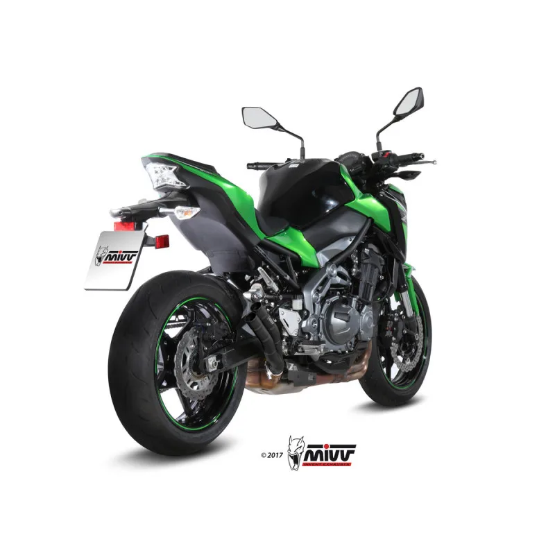 Mivv Slip-On Double Gun Black Kawasaki Z900 2017-19 / Z900 A2 (35 KW / 70 KW) 2017-26 - Imagen 3