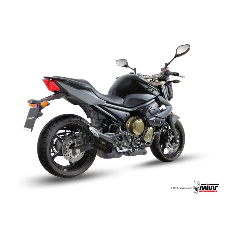 Mivv Slip-On Double Gun black Yamaha XJ6 / XJ6 Diversion 2009-16 - Imagen 3