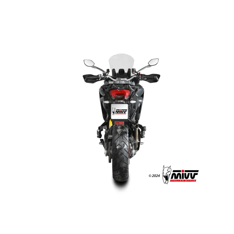 Mivv Slip-On Double Gun St. Steel Ducati Multistrada 950/S 2017-21 / Multistrada 1200 Enduro 2016-18 - Imagen 3