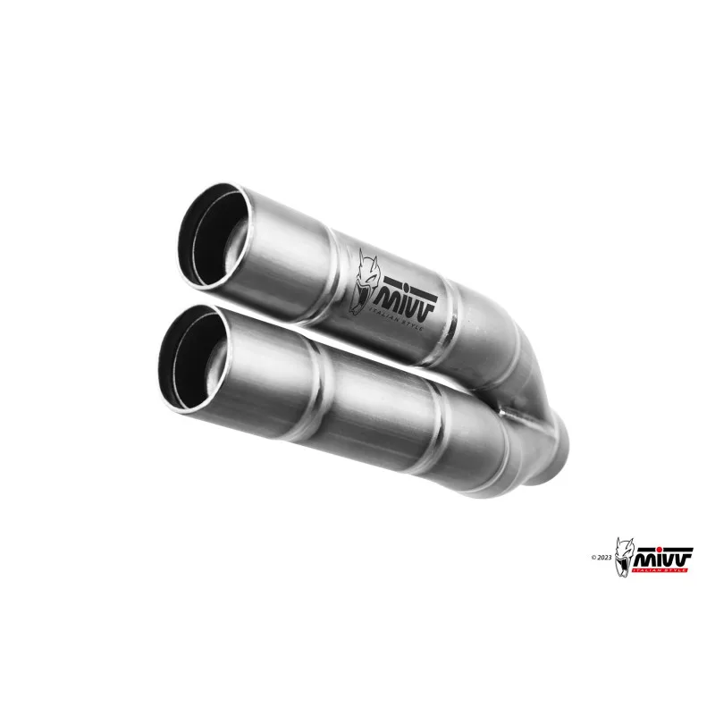 Mivv Slip-On Double Gun St. Steel Ducati Multistrada 950/S 2017-21 / Multistrada 1200 Enduro 2016-18 - Imagen 4