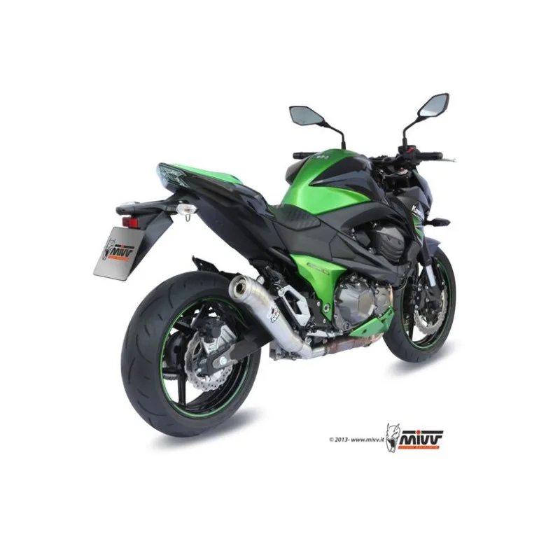 Mivv Slip-On Ghibli St. Steel Kawasaki Z800 2013-16 - Imagen 3