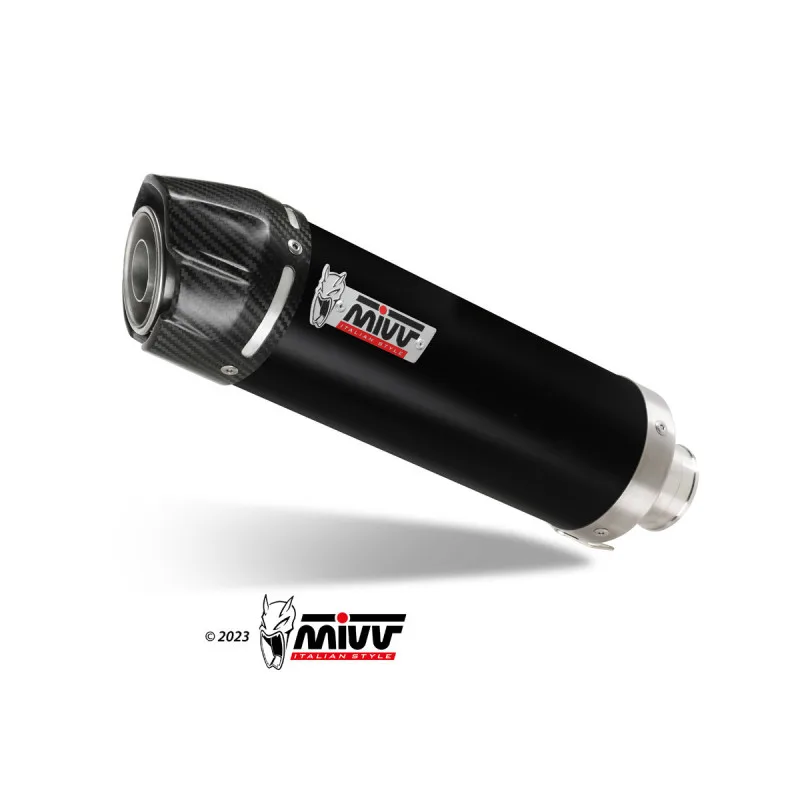 Mivv Slip-On GP black con tapa carbono Suzuki GSX-S 750 2017-20 - Imagen 2