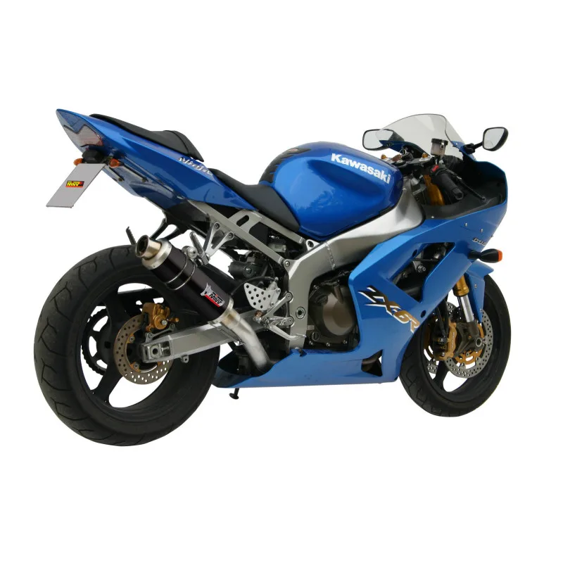 Mivv Slip-On GP black Kawasaki ZX-6 RR / ZX-6 R 636 2003-04 - Imagen 3