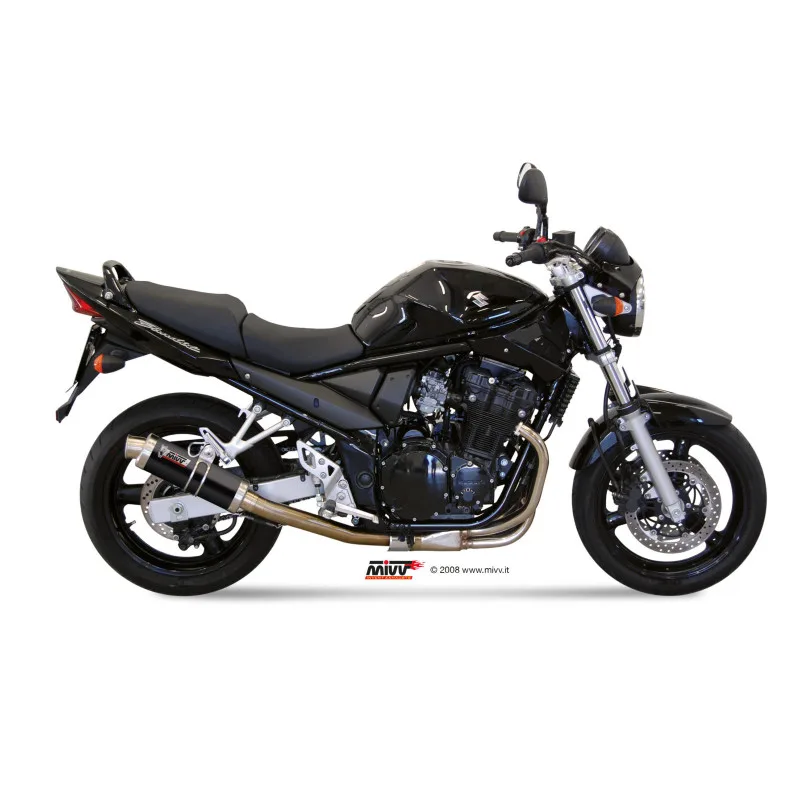 Mivv Slip-On GP black Suzuki GSF 650 Bandit 2005-06 - Imagen 2