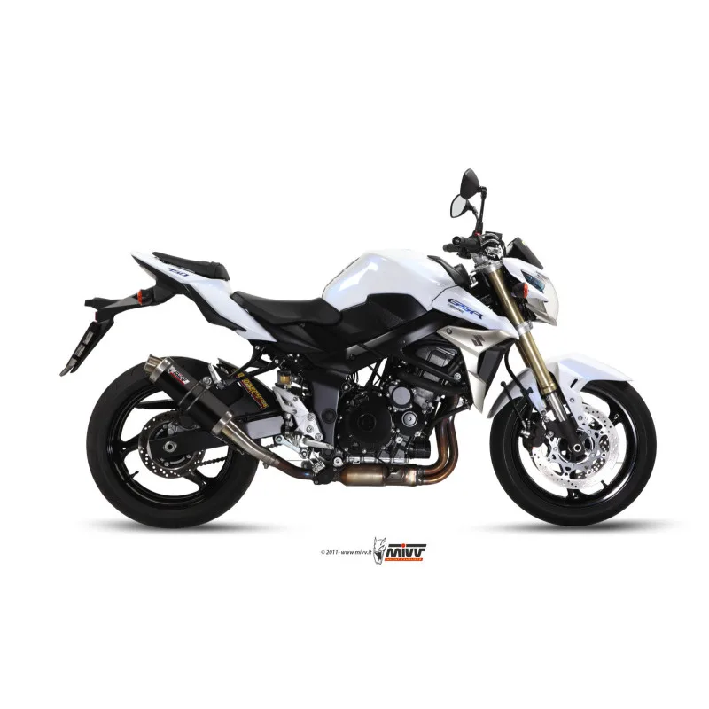 Mivv Slip-On GP black Suzuki GSR 750 2011-16 - Imagen 2