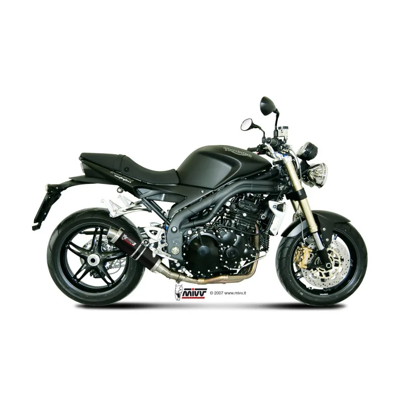Mivv Slip-On GP black Triumph Speed Triple 2007-10 - Imagen 2