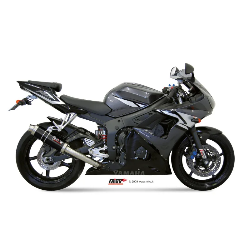 Mivv Slip-On GP black Yamaha YZF 600 R6 2003-05 - Imagen 2