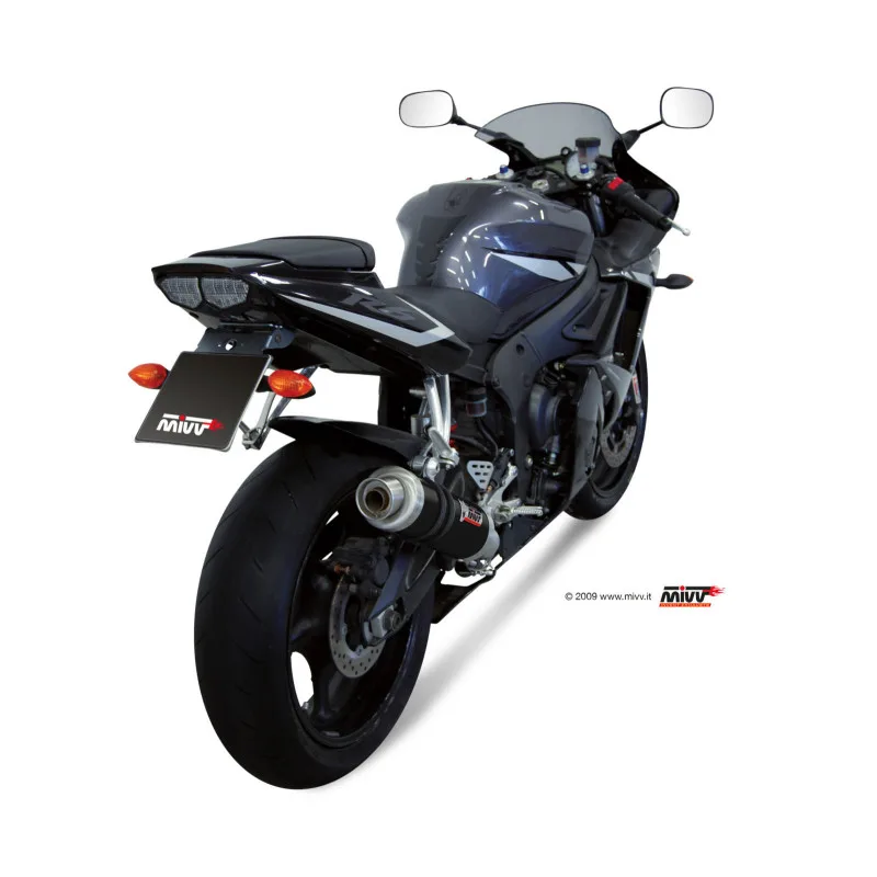 Mivv Slip-On GP black Yamaha YZF 600 R6 2003-05 - Imagen 3