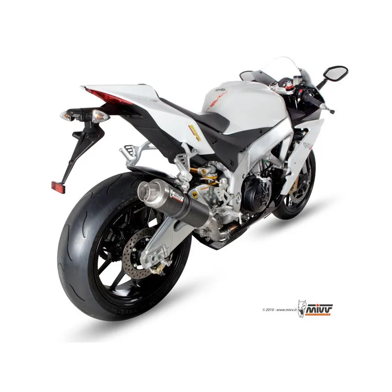 Mivv Slip-On GP carbon Aprilia RSV4 2009-16 / Tuono V4 2010-16 - Imagen 2