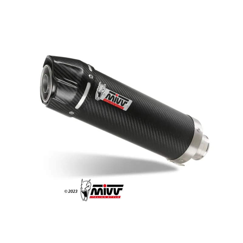 Mivv Slip-On GP carbon con tapa carbono Voge Brivido 125 R 2023-24 - Imagen 4