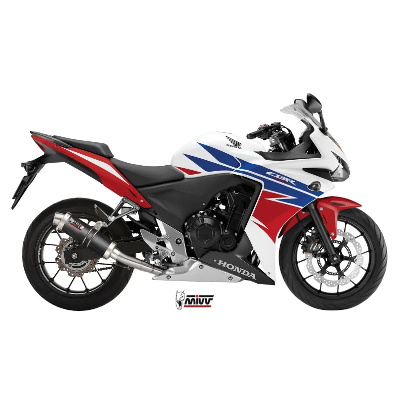 Mivv Slip-On GP carbon Honda CB 500 F / X / CBR 500 R 2013-15 - Imagen 2