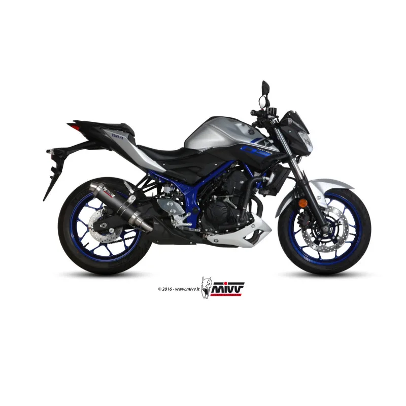 Mivv Slip-On GP carbon Yamaha MT-03 2016-26 - Imagen 2