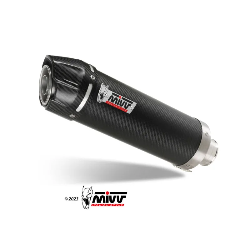 Mivv Slip-On GP Carbono con tapa de carbono CF Moto 450NK 2023-24