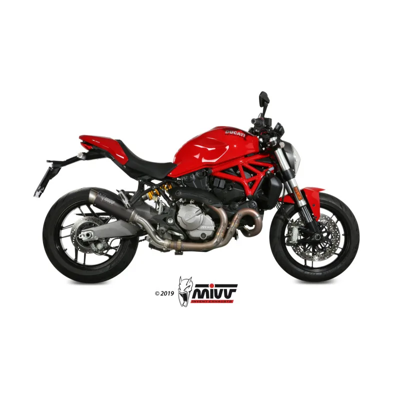 Mivv Slip-On GP Pro black Ducati Monster 821 2018-20 / Monster 1200 2017-21 - Imagen 2