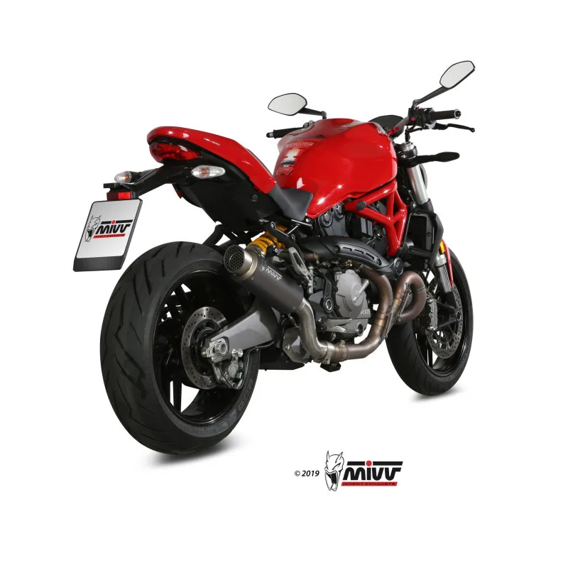 Mivv Slip-On GP Pro black Ducati Monster 821 2018-20 / Monster 1200 2017-21 - Imagen 3