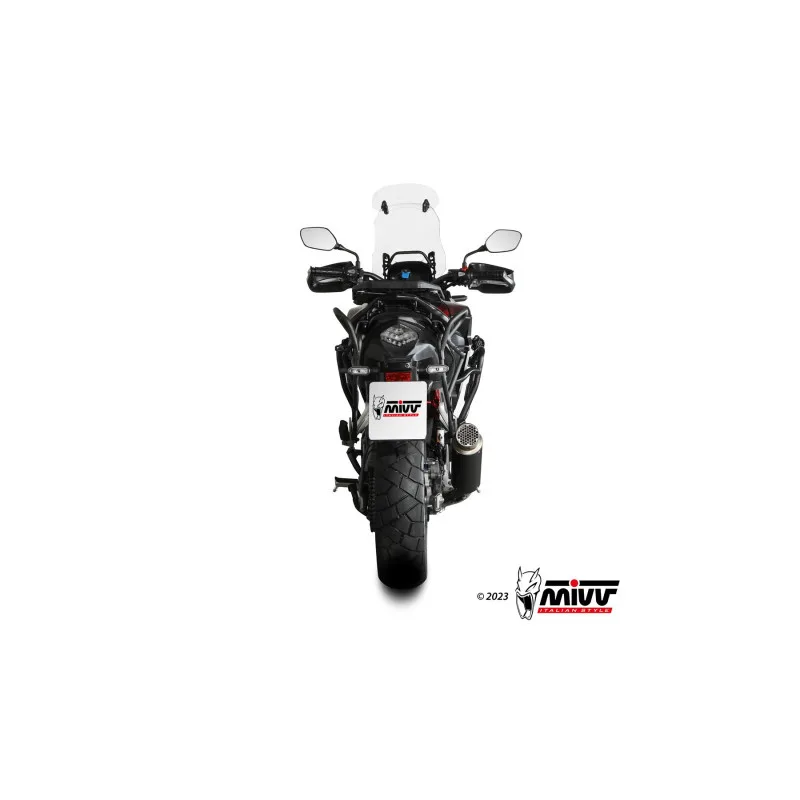 Mivv Slip-On GP Pro Black Honda CB 500 X 2021-25 - Imagen 4