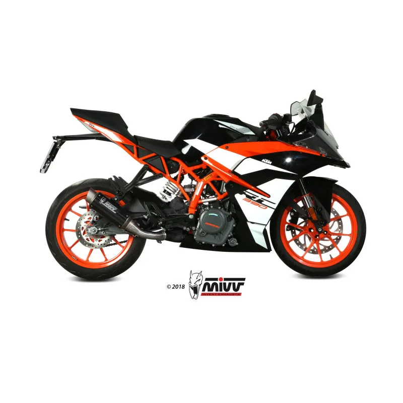 Mivv Slip-On GP Pro carbono KTM 125/390 Duke / RC 125/390 2017-20 - Imagen 2