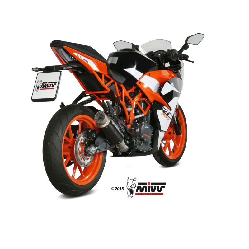 Mivv Slip-On GP Pro carbono KTM 125/390 Duke / RC 125/390 2017-20 - Imagen 3