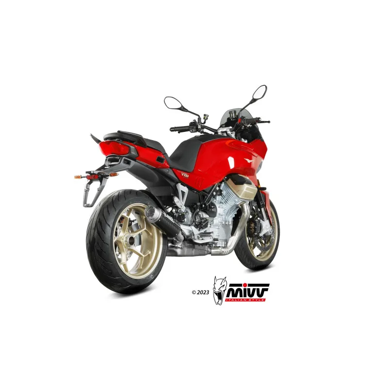 Mivv Slip-On GP Pro carbono Moto Guzzi V100 Mandello 2022-25 - Imagen 3