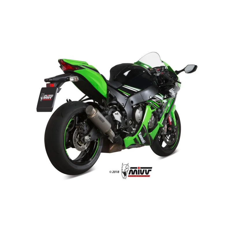 Mivv Slip-On GP Pro Titan Kawasaki ZX-10 R / RR / SE 2016-25 - Imagen 2