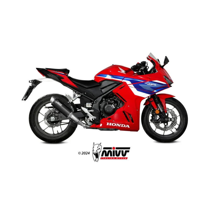 Mivv Slip-On GPpro Black Honda CBR 500 R 2024-26 - Imagen 2