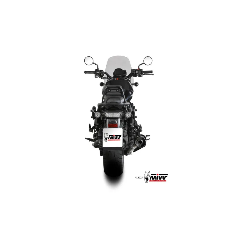 Mivv Slip-On HR-1 Black con tapa en carbono Honda CMX 1100 Rebel 2022-24 - Imagen 4