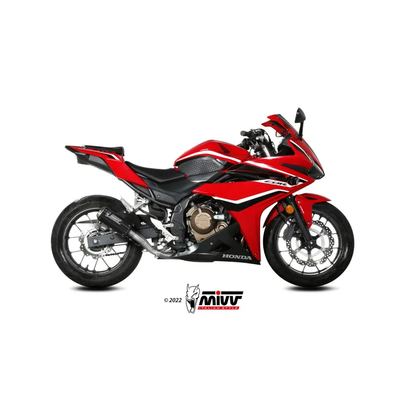 Mivv Slip-On Mk3 carbono Honda CBR 500 R 2019-20 - Imagen 2