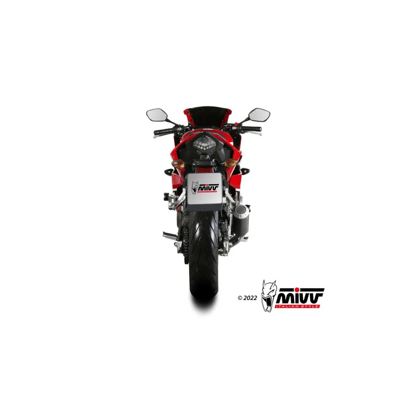 Mivv Slip-On Mk3 carbono Honda CBR 500 R 2019-20 - Imagen 4