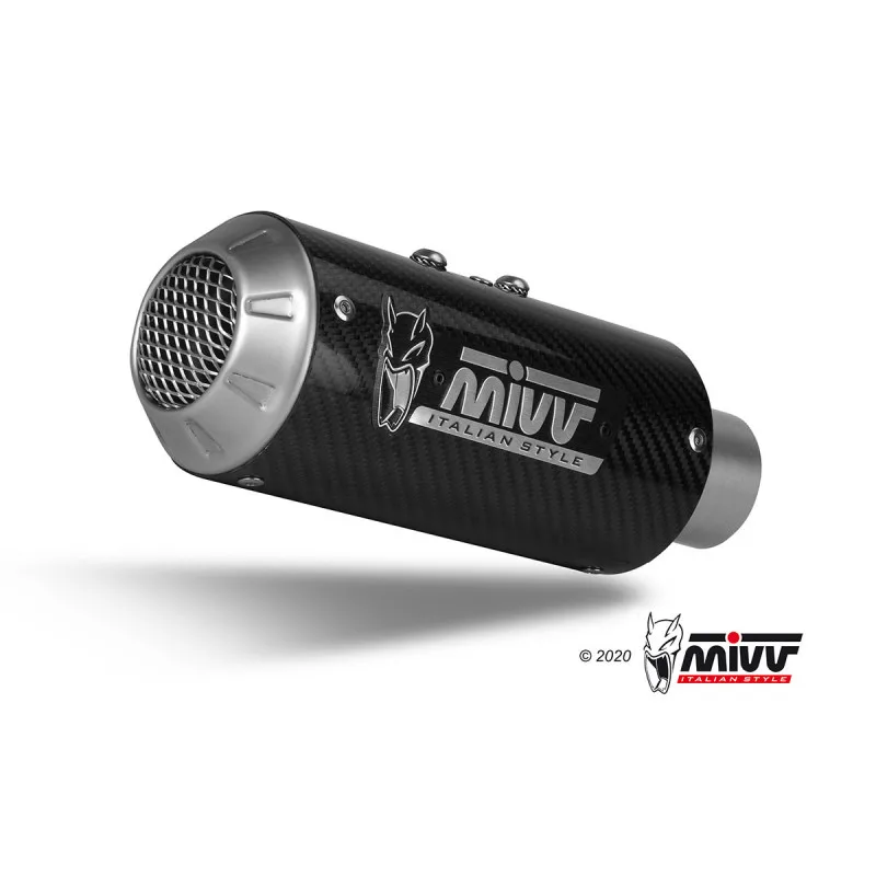 Mivv Slip-On Mk3 carbono Yamaha YZF 600 R6 2006-16