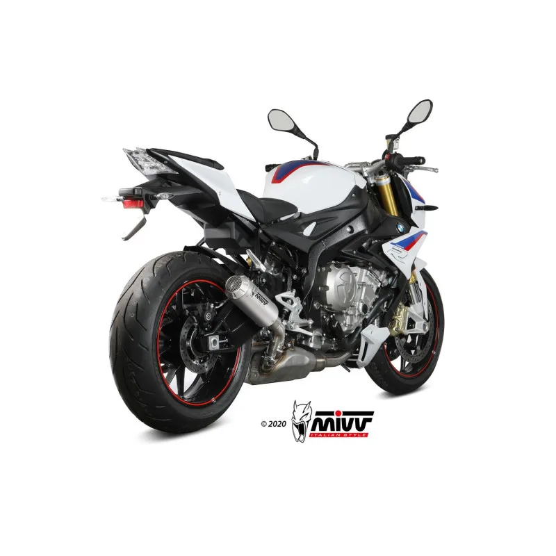 Mivv Slip-On Mk3 St. Steel BMW S 1000 R 2017-20 - Imagen 3