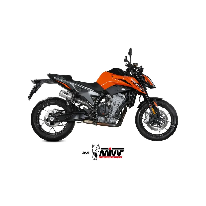 Mivv Slip-On Mk3 St. Steel KTM 790 Duke 2018-26 / 890 Duke 2020-26 - Imagen 2