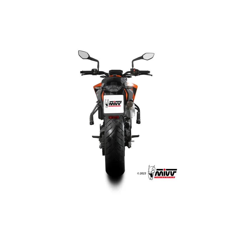 Mivv Slip-On Mk3 St. Steel KTM 790 Duke 2018-26 / 890 Duke 2020-26 - Imagen 4