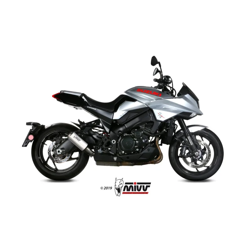 Mivv Slip-On Mk3 St. Steel Suzuki GSX-S 1000 Katana 2019-25 - Imagen 2