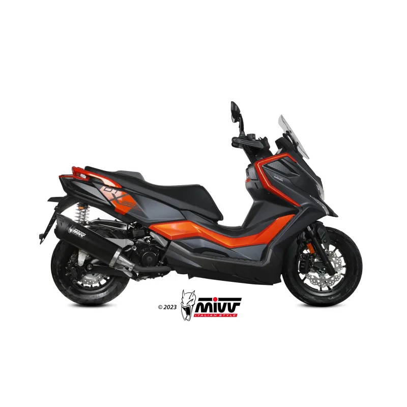 Mivv Slip-On Mover Black Kymco DTX 360 350 2023-24 - Imagen 2