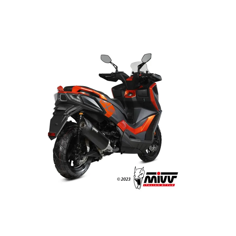 Mivv Slip-On Mover Black Kymco DTX 360 350 2023-24 - Imagen 3