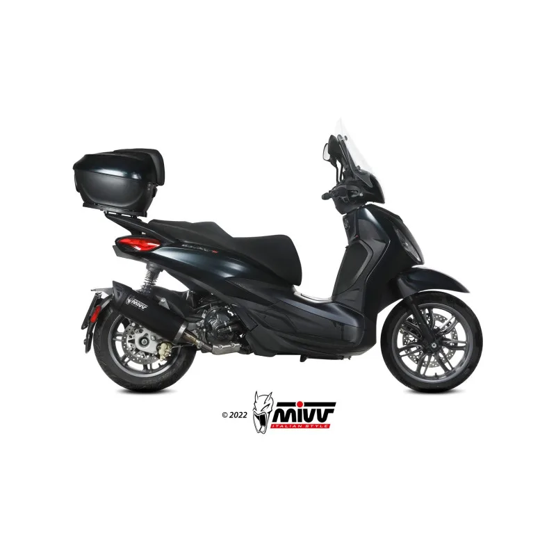 Mivv Slip-On Mover black Piaggio Beverly 300 2021-25 - Imagen 2