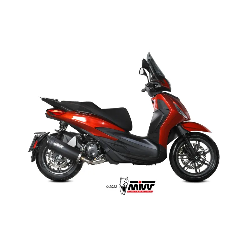 Mivv Slip-On Mover black Piaggio Beverly 400 2021-24