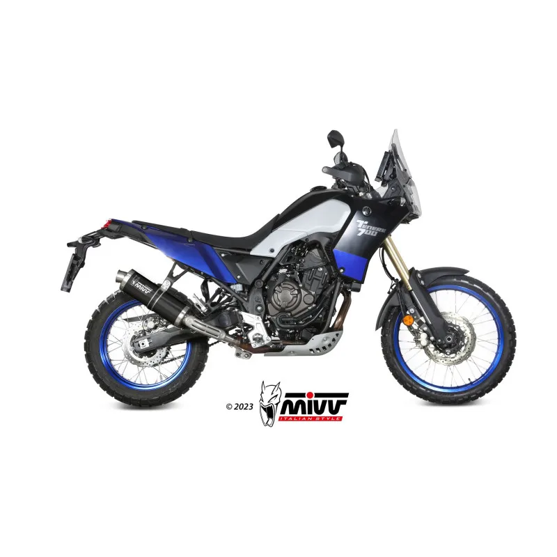 Mivv Slip-On Oval Black Titanium Yamaha Ténéré 700 2019-26 - Imagen 2