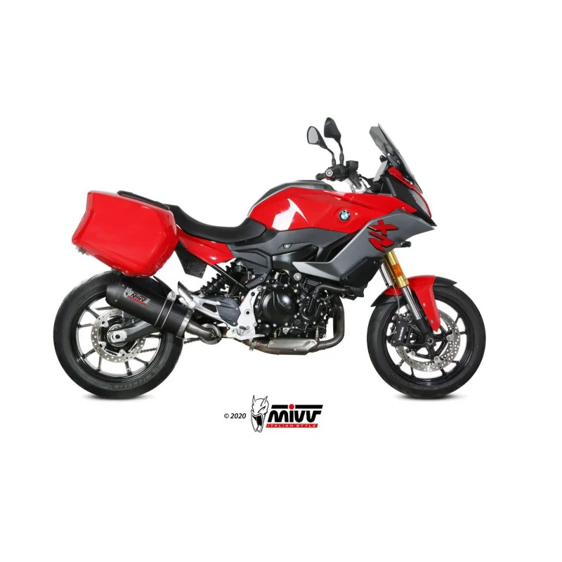 Mivv Slip-On Oval carbono con tapa carbono BMW F 900 XR 2020-26 - Imagen 2